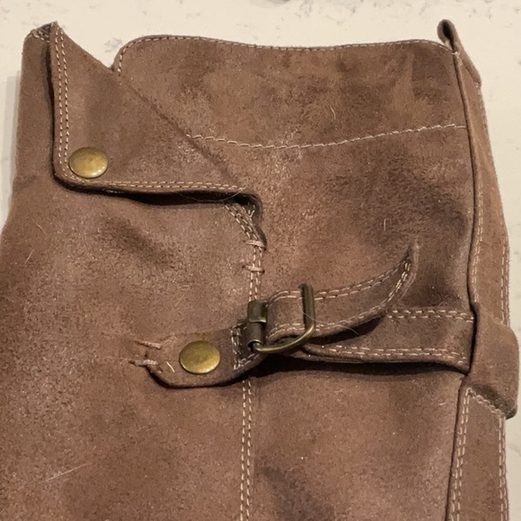 MIA Brown Sabato Belted Knee High Moto Boots. - Picture 10 of 11